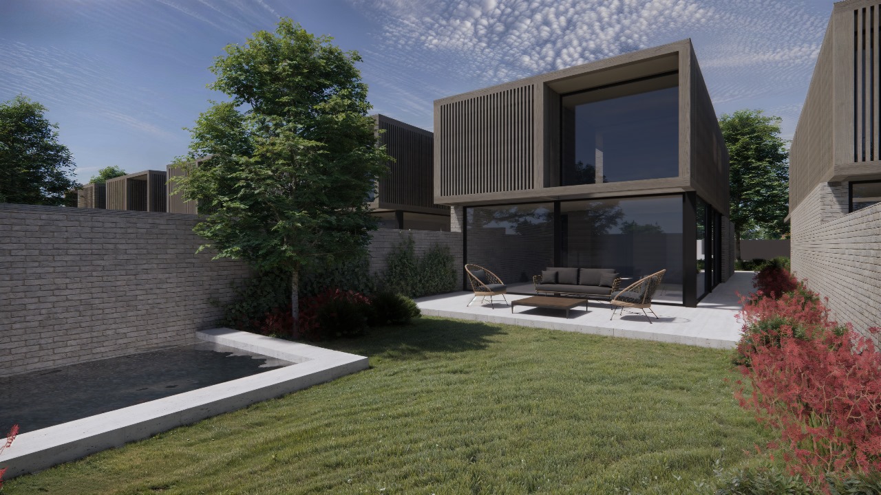Render patio y living exterior Olivia